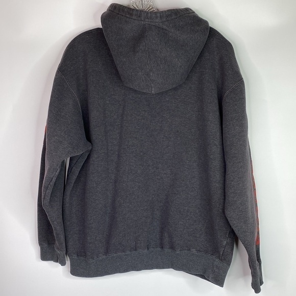 Vintage Fox Racing Grey Hooded Sweatshirt Size Medium - Picture 2 of 5